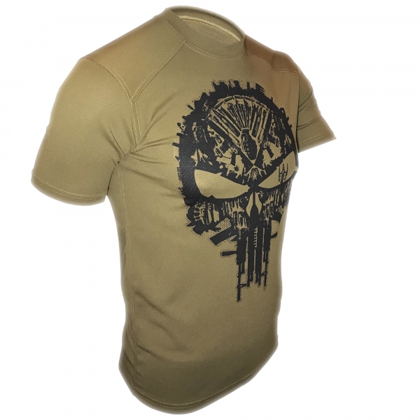 KRAMATAN TACTICAL DESIGN ФУТБОЛКА PUNISHER COOLMAX COYOTE